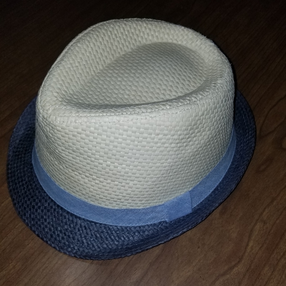 The Children's Place, Fedora, Hat, 8+, Cream, Light Blue, Navy